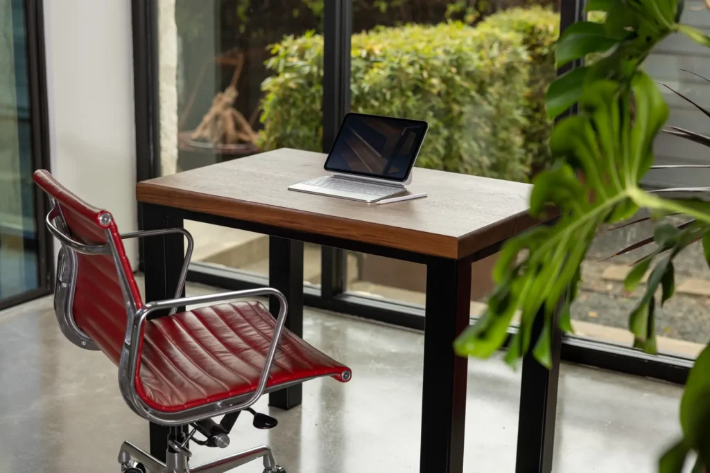 Britton Desk in a completed interior